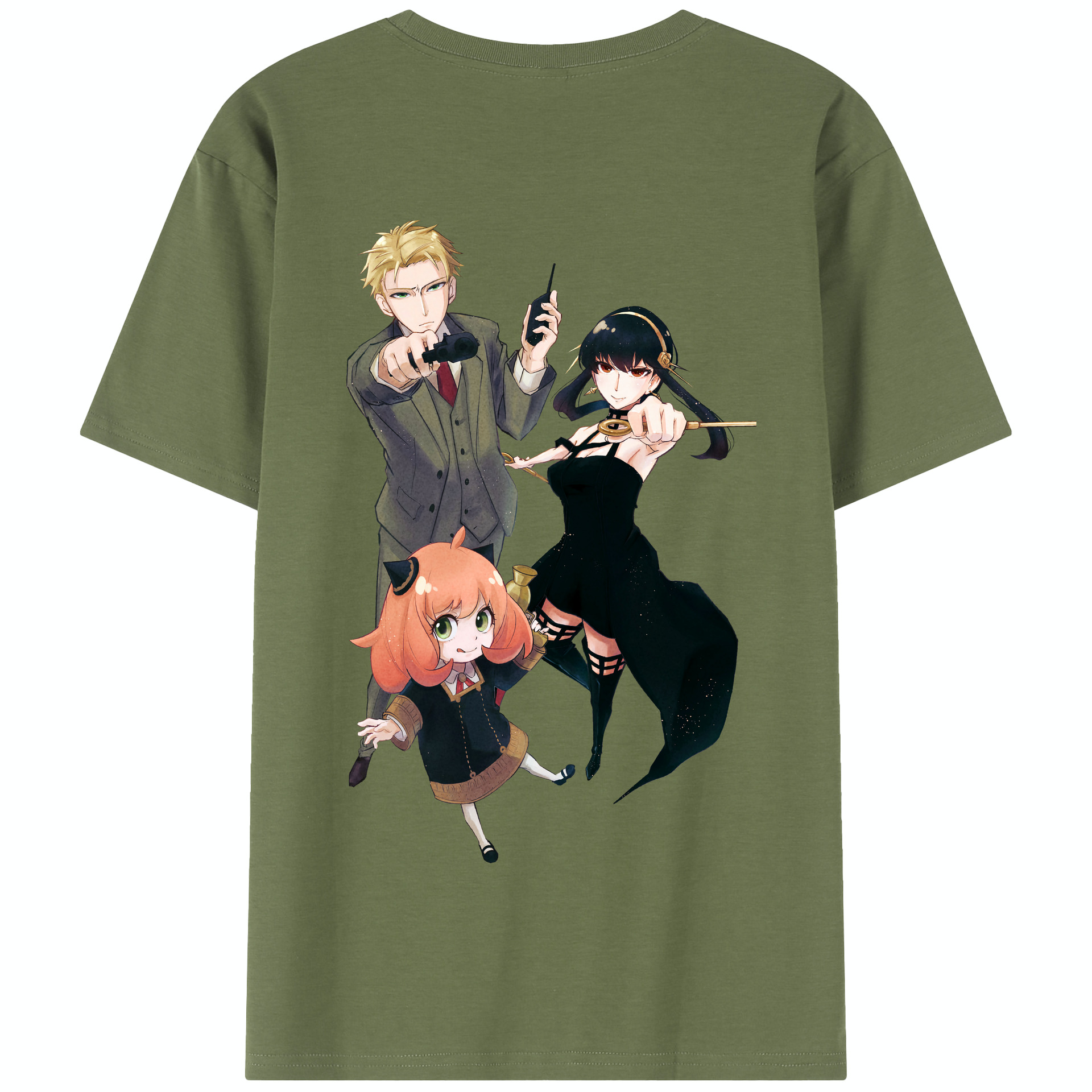 （画像用） SPY×FAMILY间谍家家酒 綿100％半袖Tシャツ（背面プリント）